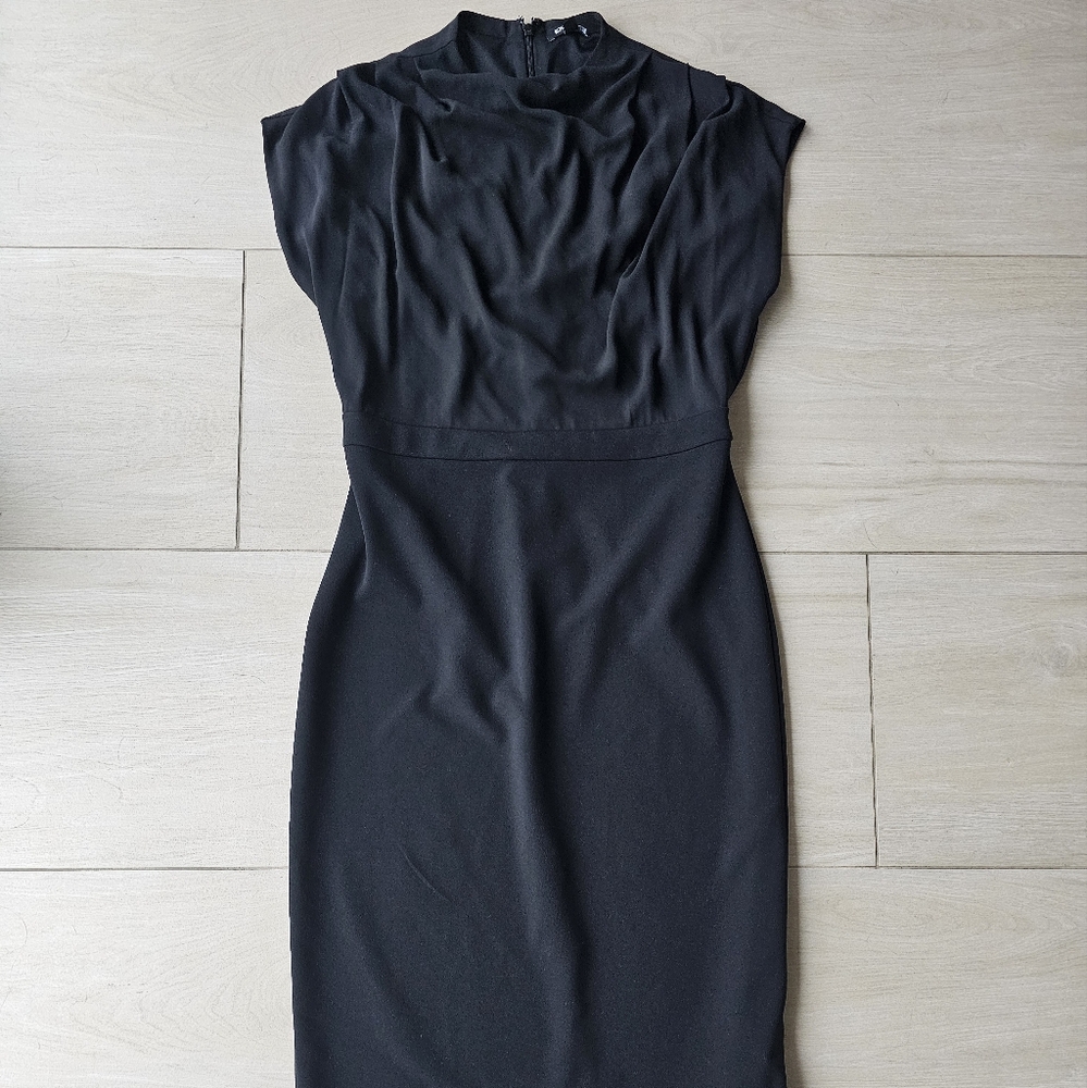 Express Black Midi Dress
